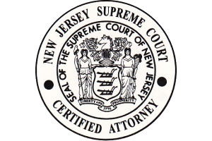 New Jersey Supreme Court Certified Attorney - Badge